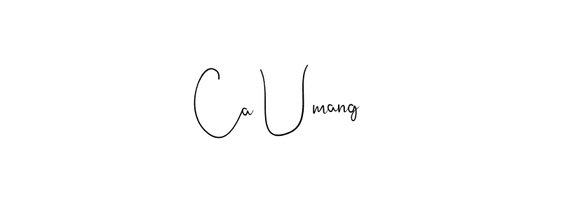 Similarly Andilay-7BmLP is the best handwritten signature design. Signature creator online .You can use it as an online autograph creator for name Ca Umang. Ca Umang signature style 4 images and pictures png