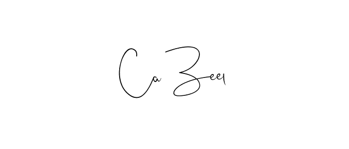 Create a beautiful signature design for name Ca Zeel. With this signature (Andilay-7BmLP) fonts, you can make a handwritten signature for free. Ca Zeel signature style 4 images and pictures png