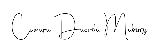Make a beautiful signature design for name Camara Daouda Mabinty. With this signature (Andilay-7BmLP) style, you can create a handwritten signature for free. Camara Daouda Mabinty signature style 4 images and pictures png