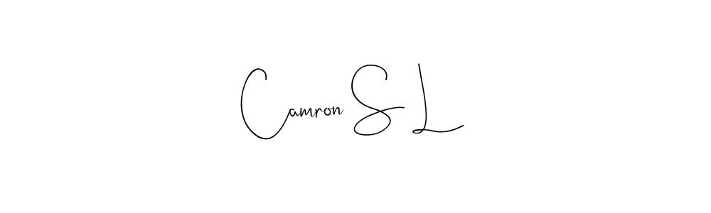 It looks lik you need a new signature style for name Camron S L. Design unique handwritten (Andilay-7BmLP) signature with our free signature maker in just a few clicks. Camron S L signature style 4 images and pictures png