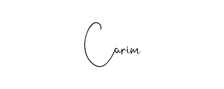Enhance your business communications with Carim signature in Andilay-7BmLP lettering. Clean, modern, and universally compatible. Carim signature style 4 images and pictures png