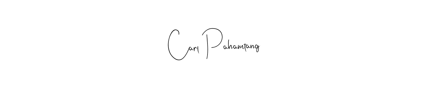 Use a signature maker to create a handwritten signature online. With this signature software, you can design (Andilay-7BmLP) your own signature for name Carl Pahamtang. Carl Pahamtang signature style 4 images and pictures png
