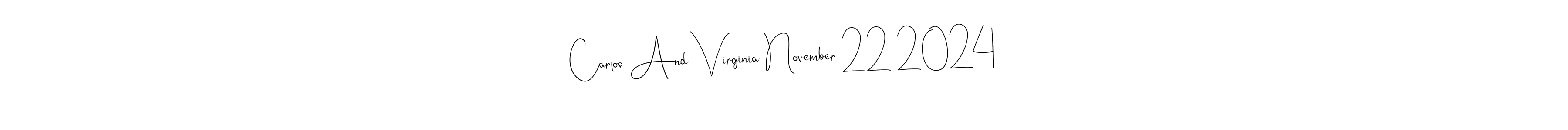 Check out images of Autograph of Carlos And Virginia November 22 2024 name. Actor Carlos And Virginia November 22 2024 Signature Style. Andilay-7BmLP is a professional sign style online. Carlos And Virginia November 22 2024 signature style 4 images and pictures png