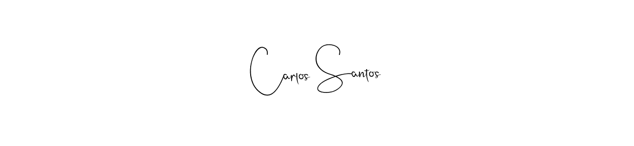 Also You can easily find your signature by using the search form. We will create Carlos Santos name handwritten signature images for you free of cost using Andilay-7BmLP sign style. Carlos Santos signature style 4 images and pictures png