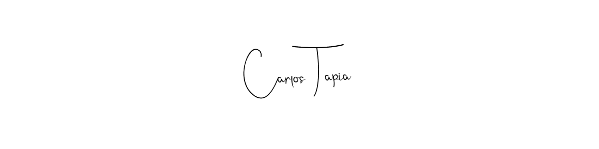 Carlos Tapia stylish signature style. Best Handwritten Sign (Andilay-7BmLP) for my name. Handwritten Signature Collection Ideas for my name Carlos Tapia. Carlos Tapia signature style 4 images and pictures png
