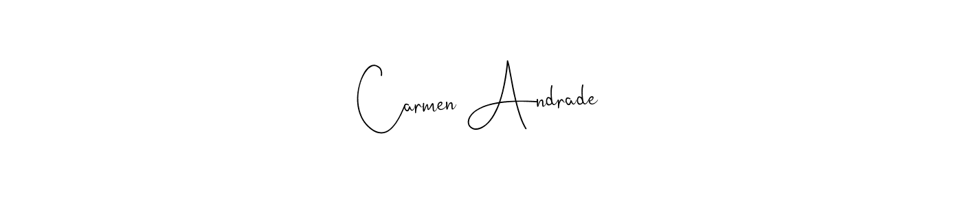 Make a beautiful signature design for name Carmen Andrade. Use this online signature maker to create a handwritten signature for free. Carmen Andrade signature style 4 images and pictures png
