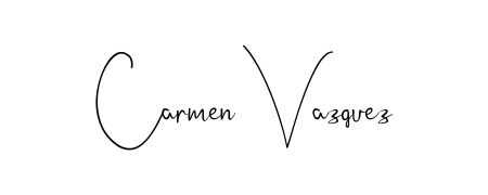 You should practise on your own different ways (Andilay-7BmLP) to write your name (Carmen Vazquez) in signature. Don't let someone else do it for you. Carmen Vazquez signature style 4 images and pictures png