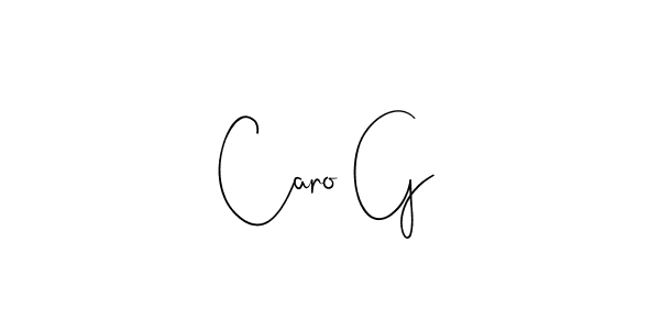 Use a signature maker to create a handwritten signature online. With this signature software, you can design (Andilay-7BmLP) your own signature for name Caro G. Caro G signature style 4 images and pictures png