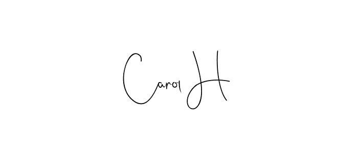 Make a beautiful signature design for name Carol H. Use this online signature maker to create a handwritten signature for free. Carol H signature style 4 images and pictures png