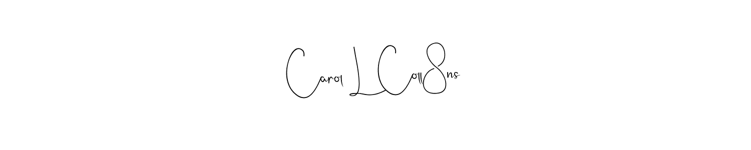 Also we have Carol L Coll8ns name is the best signature style. Create professional handwritten signature collection using Andilay-7BmLP autograph style. Carol L Coll8ns signature style 4 images and pictures png