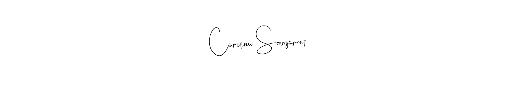 You should practise on your own different ways (Andilay-7BmLP) to write your name (Carolina Sougarret) in signature. don't let someone else do it for you. Carolina Sougarret signature style 4 images and pictures png