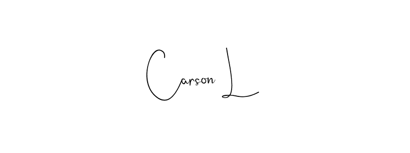 Make a short Carson L signature style. Manage your documents anywhere anytime using Andilay-7BmLP. Create and add eSignatures, submit forms, share and send files easily. Carson L signature style 4 images and pictures png