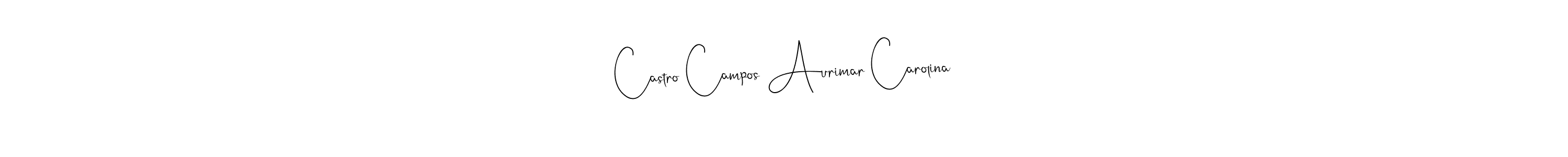 You can use this online signature creator to create a handwritten signature for the name Castro Campos Aurimar Carolina. This is the best online autograph maker. Castro Campos Aurimar Carolina signature style 4 images and pictures png