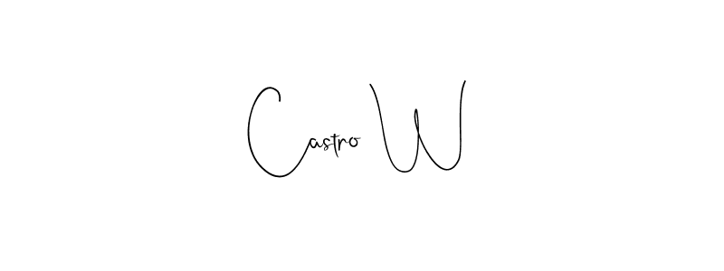 This is the best signature style for the Castro W name. Also you like these signature font (Andilay-7BmLP). Mix name signature. Castro W signature style 4 images and pictures png