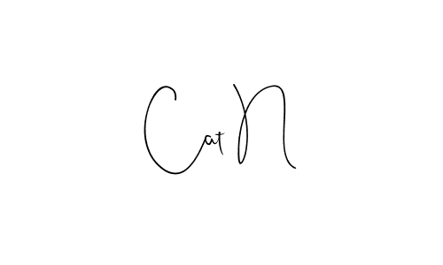 if you are searching for the best signature style for your name Cat N. so please give up your signature search. here we have designed multiple signature styles  using Andilay-7BmLP. Cat N signature style 4 images and pictures png