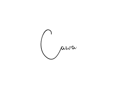 Make a beautiful signature design for name Cawa. Use this online signature maker to create a handwritten signature for free. Cawa signature style 4 images and pictures png