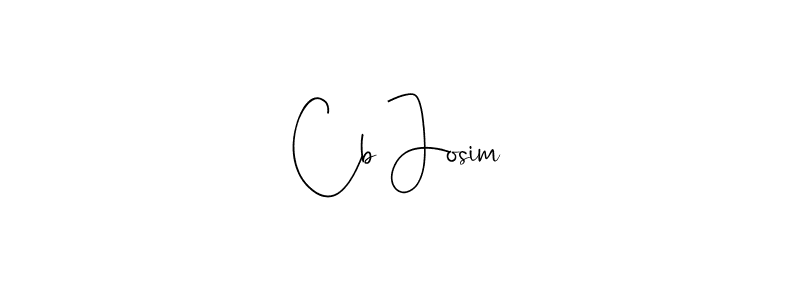 Cb Josim stylish signature style. Best Handwritten Sign (Andilay-7BmLP) for my name. Handwritten Signature Collection Ideas for my name Cb Josim. Cb Josim signature style 4 images and pictures png