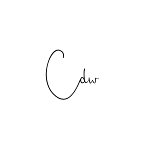 The best way (Andilay-7BmLP) to make a short signature is to pick only two or three words in your name. The name Cdw include a total of six letters. For converting this name. Cdw signature style 4 images and pictures png