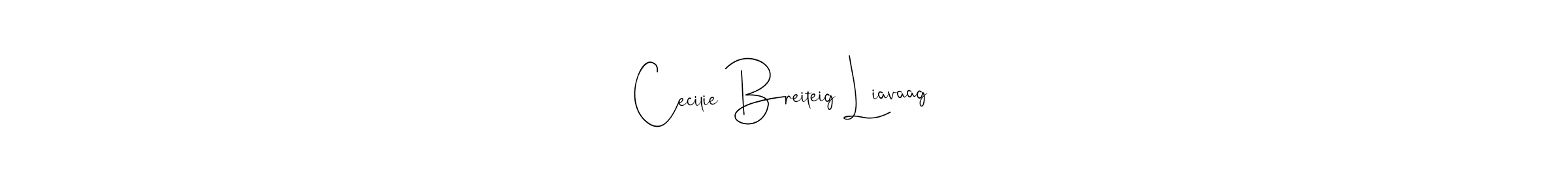 Make a beautiful signature design for name Cecilie Breiteig Liavaag. With this signature (Andilay-7BmLP) style, you can create a handwritten signature for free. Cecilie Breiteig Liavaag signature style 4 images and pictures png