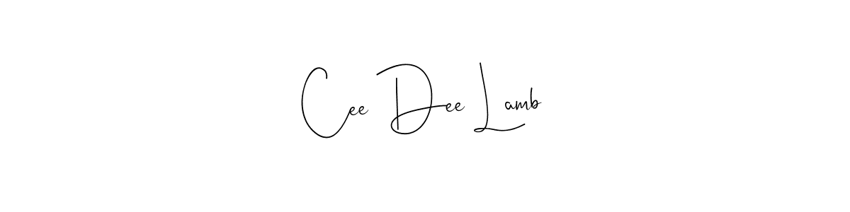 Create a beautiful signature design for name Cee Dee Lamb. With this signature (Andilay-7BmLP) fonts, you can make a handwritten signature for free. Cee Dee Lamb signature style 4 images and pictures png