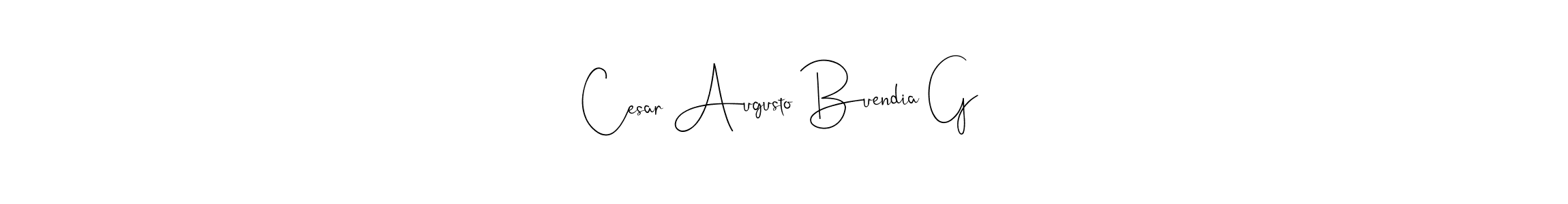 Cesar Augusto Buendia G stylish signature style. Best Handwritten Sign (Andilay-7BmLP) for my name. Handwritten Signature Collection Ideas for my name Cesar Augusto Buendia G. Cesar Augusto Buendia G signature style 4 images and pictures png