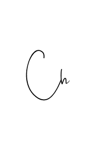 Make a beautiful signature design for name Ch. With this signature (Andilay-7BmLP) style, you can create a handwritten signature for free. Ch signature style 4 images and pictures png