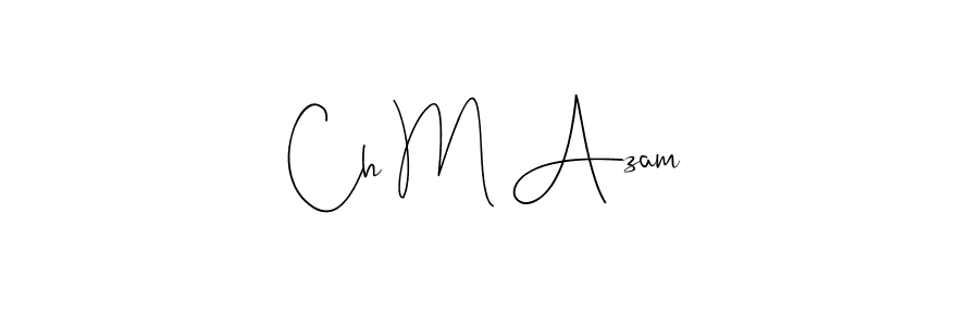 The best way (Andilay-7BmLP) to make a short signature is to pick only two or three words in your name. The name Ch M Azam include a total of six letters. For converting this name. Ch M Azam signature style 4 images and pictures png