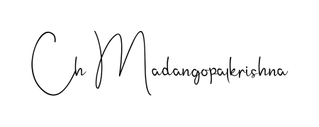 Make a beautiful signature design for name Ch Madangopalkrishna. Use this online signature maker to create a handwritten signature for free. Ch Madangopalkrishna signature style 4 images and pictures png