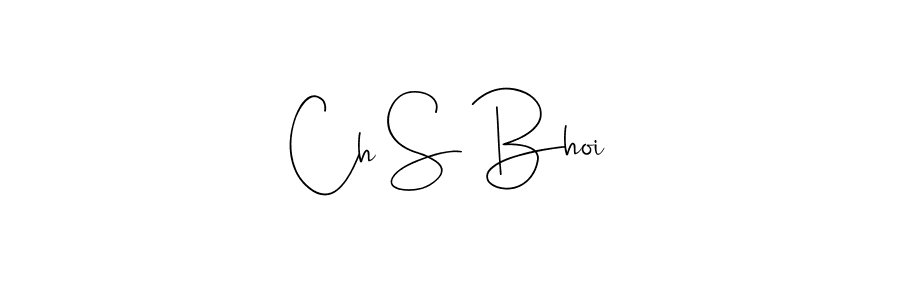 Use a signature maker to create a handwritten signature online. With this signature software, you can design (Andilay-7BmLP) your own signature for name Ch S Bhoi. Ch S Bhoi signature style 4 images and pictures png