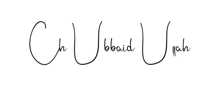 This is the best signature style for the Ch Ubbaid Ullah name. Also you like these signature font (Andilay-7BmLP). Mix name signature. Ch Ubbaid Ullah signature style 4 images and pictures png