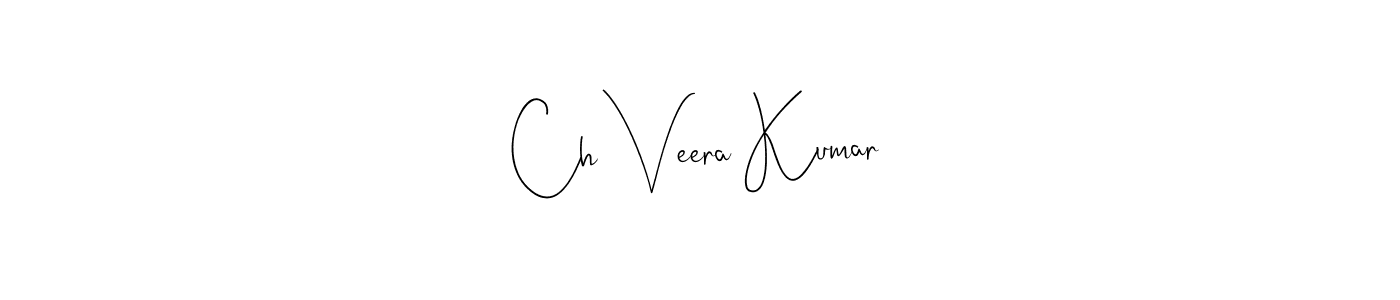 if you are searching for the best signature style for your name Ch Veera Kumar. so please give up your signature search. here we have designed multiple signature styles  using Andilay-7BmLP. Ch Veera Kumar signature style 4 images and pictures png