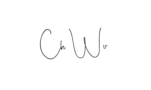 if you are searching for the best signature style for your name Ch Wu. so please give up your signature search. here we have designed multiple signature styles  using Andilay-7BmLP. Ch Wu signature style 4 images and pictures png