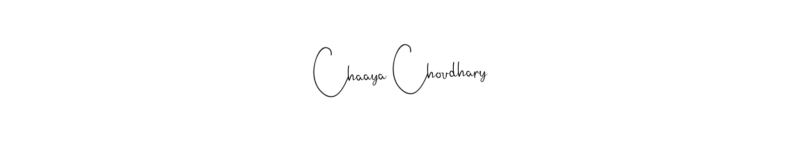 Andilay-7BmLP is a professional signature style that is perfect for those who want to add a touch of class to their signature. It is also a great choice for those who want to make their signature more unique. Get Chaaya Choudhary name to fancy signature for free. Chaaya Choudhary signature style 4 images and pictures png