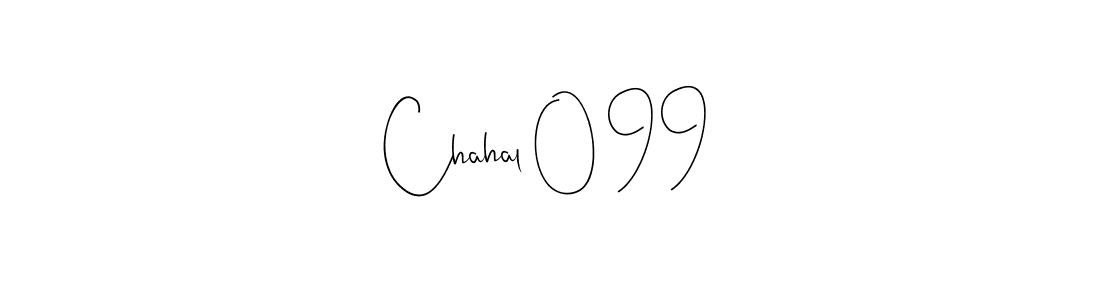 Create a beautiful signature design for name Chahal 0 99. With this signature (Andilay-7BmLP) fonts, you can make a handwritten signature for free. Chahal 0 99 signature style 4 images and pictures png