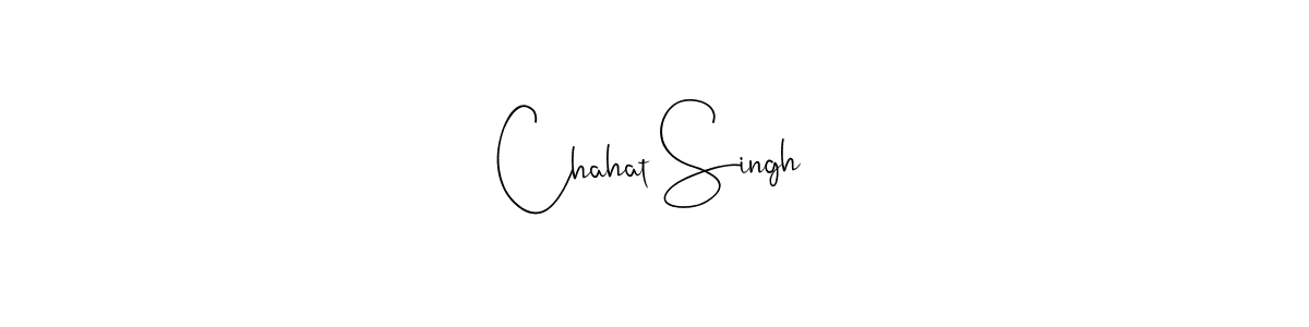 Design your own signature with our free online signature maker. With this signature software, you can create a handwritten (Andilay-7BmLP) signature for name Chahat Singh. Chahat Singh signature style 4 images and pictures png