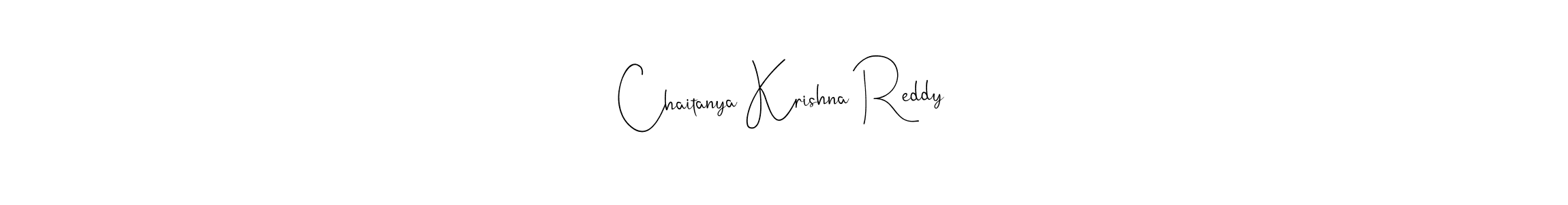 Create a beautiful signature design for name Chaitanya Krishna Reddy. With this signature (Andilay-7BmLP) fonts, you can make a handwritten signature for free. Chaitanya Krishna Reddy signature style 4 images and pictures png