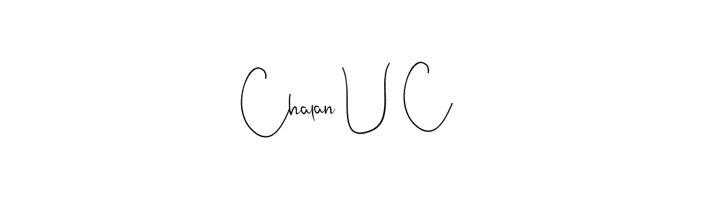 How to Draw Chalan U C signature style? Andilay-7BmLP is a latest design signature styles for name Chalan U C. Chalan U C signature style 4 images and pictures png