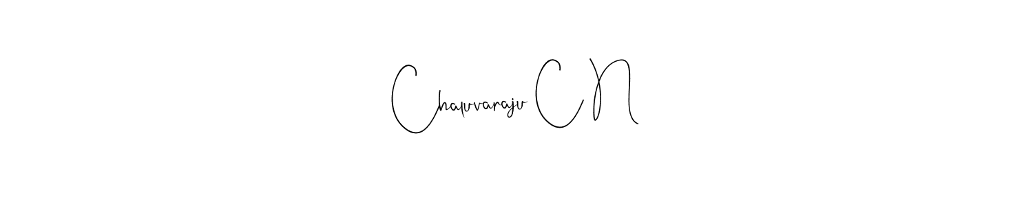 if you are searching for the best signature style for your name Chaluvaraju C N. so please give up your signature search. here we have designed multiple signature styles  using Andilay-7BmLP. Chaluvaraju C N signature style 4 images and pictures png