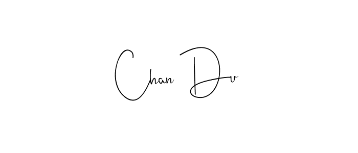 How to make Chan Du name signature. Use Andilay-7BmLP style for creating short signs online. This is the latest handwritten sign. Chan Du signature style 4 images and pictures png