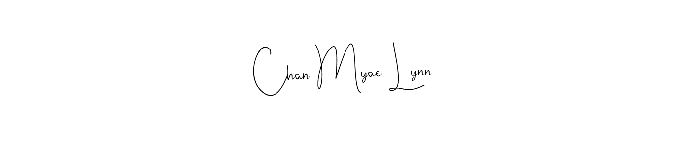Design your own signature with our free online signature maker. With this signature software, you can create a handwritten (Andilay-7BmLP) signature for name Chan Myae Lynn. Chan Myae Lynn signature style 4 images and pictures png
