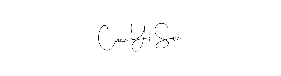 It looks lik you need a new signature style for name Chan Yi Sun. Design unique handwritten (Andilay-7BmLP) signature with our free signature maker in just a few clicks. Chan Yi Sun signature style 4 images and pictures png
