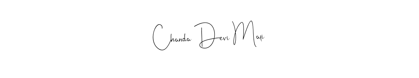 Chanda Devi Mali stylish signature style. Best Handwritten Sign (Andilay-7BmLP) for my name. Handwritten Signature Collection Ideas for my name Chanda Devi Mali. Chanda Devi Mali signature style 4 images and pictures png
