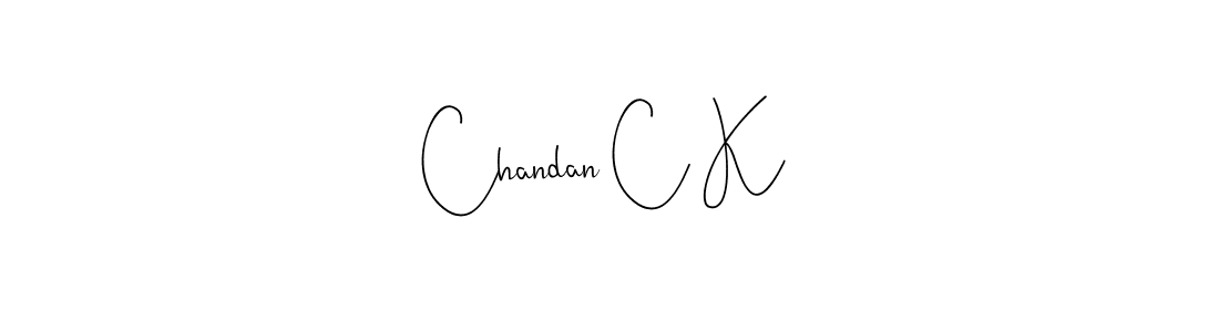 This is the best signature style for the Chandan C K name. Also you like these signature font (Andilay-7BmLP). Mix name signature. Chandan C K signature style 4 images and pictures png