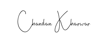 Give your name Chandan Kharwar an exquisite flair with the Andilay-7BmLP script font. Ideal for contracts, resumes, and formal letterheads. Chandan Kharwar signature style 4 images and pictures png
