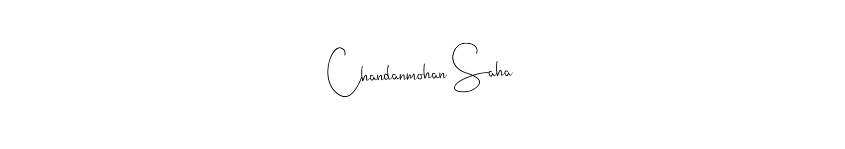 You should practise on your own different ways (Andilay-7BmLP) to write your name (Chandanmohan Saha) in signature. don't let someone else do it for you. Chandanmohan Saha signature style 4 images and pictures png