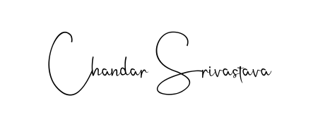 Discover the perfect balance of readability and style for Chandar Srivastava with Andilay-7BmLP font. Create your dream signature today. Chandar Srivastava signature style 4 images and pictures png