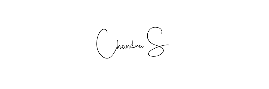 You should practise on your own different ways (Andilay-7BmLP) to write your name (Chandra S) in signature. don't let someone else do it for you. Chandra S signature style 4 images and pictures png