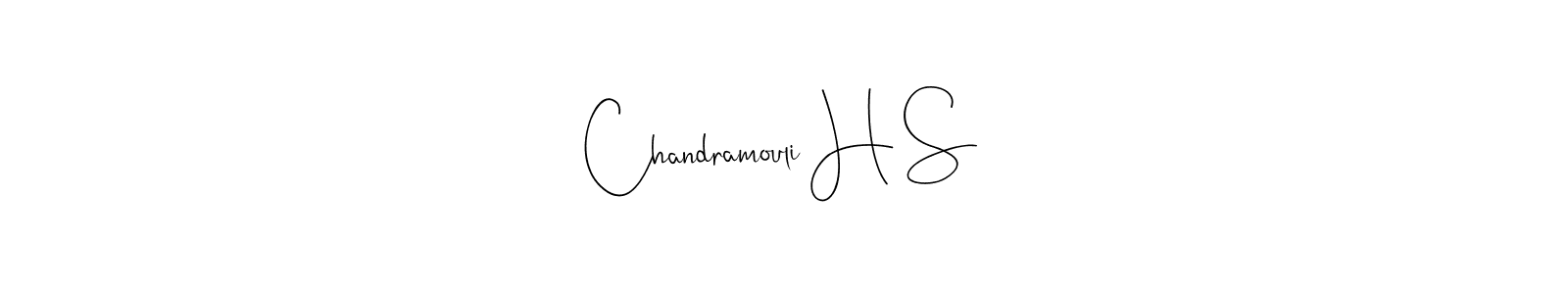 Use a signature maker to create a handwritten signature online. With this signature software, you can design (Andilay-7BmLP) your own signature for name Chandramouli H S. Chandramouli H S signature style 4 images and pictures png