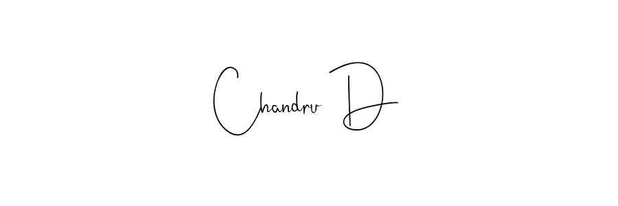 You should practise on your own different ways (Andilay-7BmLP) to write your name (Chandru D) in signature. don't let someone else do it for you. Chandru D signature style 4 images and pictures png