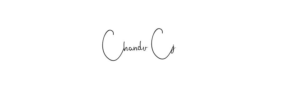 Also we have Chandu Cj name is the best signature style. Create professional handwritten signature collection using Andilay-7BmLP autograph style. Chandu Cj signature style 4 images and pictures png